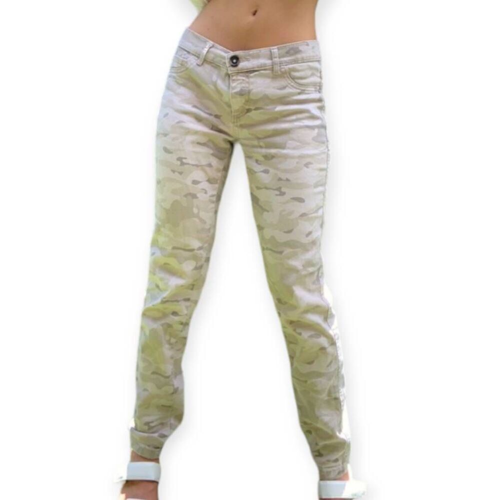 NY&CO CAMO ANKLE LEGGING JEANS SZ.4 EUC